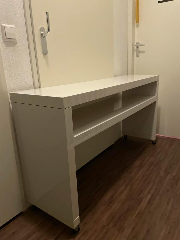 Witte IKEA Lack Sidetable - Gratis!, Huis en Inrichting, Tafels | Salontafels, Gebruikt, Minder dan 50 cm, 50 tot 100 cm, Rechthoekig