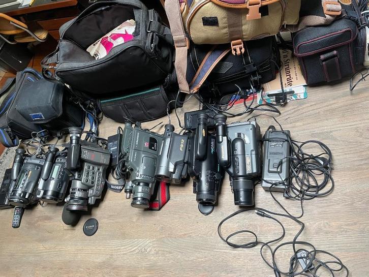 Zolderopruiming videocamera's Hi8, Video8, Audio, Tv en Foto, Videocamera's Analoog, Camera, Hi 8, Ophalen of Verzenden