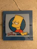 Helder blauwe Bart Simpson lamp 38x38x10 cm., Ophalen, Gebruikt, Glas