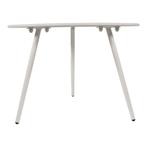 Bijzettafeltje Rafael metaal wit 60 x 41 cm, Info@edvonline.nl, Minder dan 50 cm, Metaal of Aluminium, Nieuw