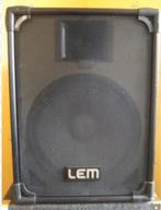 4 Lem grey series speakers. 15 inch woofers (lezen), Ophalen, 120 watt of meer, Front, Rear of Stereo speakers, Overige merken