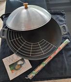 Wadjan Wok met Accessoires, Huis en Inrichting, Ophalen of Verzenden, Zo goed als nieuw, Gietijzer, Wok