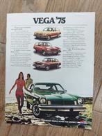 Chevrolet Vega '75 Brochure - Engelstalig, Chevrolet, Chevrolet, Ophalen of Verzenden, Zo goed als nieuw