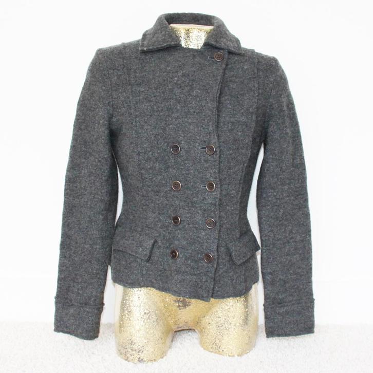 Mooie Hampton Bays Jas 100% Wol / Tussenjas (Maat 42) € 45,-, Kleding | Dames, Jassen | Winter, Zo goed als nieuw, Maat 42/44 (L)