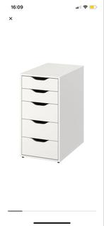 IKEA Alex Ladekast - Wit, Ophalen, 5 laden of meer, Zo goed als nieuw, Minder dan 100 cm