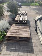 hout (pallets+tafel+kweekbak), Doe-het-zelf en Verbouw, Hout en Planken, Ophalen, Gebruikt, 50 mm of meer, Pallet