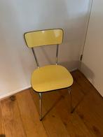 Formica stoel geel vintage retro, Huis en Inrichting, Ophalen, Zo goed als nieuw, Overige kleuren, Eén