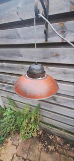 Industriële Hanglamp Vintage Look gerecycled metaal nieuw, Gebruikt, Ophalen of Verzenden, Metaal, Minder dan 50 cm