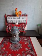 oliestel/rooster/kijkglas/lont/lekblad  & ketel, Ophalen of Verzenden