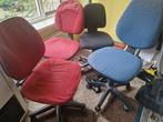 Verstelbare bureau stoel 4x, Huis en Inrichting, Stoelen, Ophalen, Zo goed als nieuw, Zwart