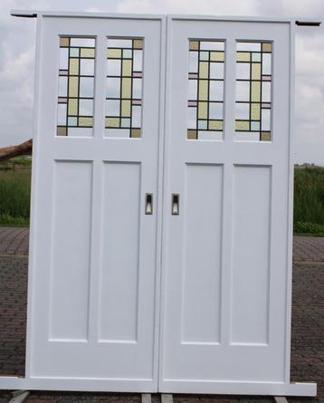 Prachtige oude kamer ensuite schuifdeuren glas in lood beschikbaar voor biedingen