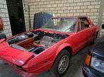 Fiat x1/9,targa cabrio,bj 1977?,rood,schuurvondst!, Auto's, Oldtimers, Cabriolet, Bedrijf, Handgeschakeld, Te koop
