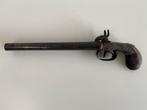Antiek dubbelloops percussie pistool, rond 1850, Antiek en Kunst, Antiek | Overige Antiek, Ophalen of Verzenden
