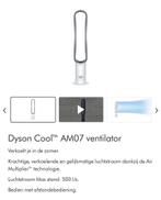 Dyson Cool AM07 Torenventilator, Witgoed en Apparatuur, Ventilatoren, Ophalen of Verzenden, Ventilator met afstandsbediening, Nieuw