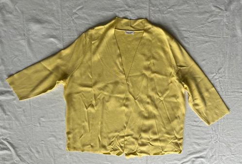 Klassiek geel vest van Gerry Weber, Kleding | Dames, Truien en Vesten, Zo goed als nieuw, Maat 46/48 (XL) of groter, Geel, Ophalen of Verzenden