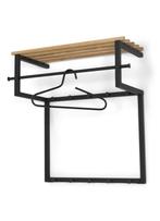 Spinder Design Rizzoli Wandkapstok - Zwart / Eiken, Huis en Inrichting, Woonaccessoires | Kapstokken, Nieuw, Minder dan 100 cm
