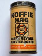 Koffie Hag caffinnevrije koffie boonen blik Amsterdam, Verzamelen, Ophalen of Verzenden, Gebruikt, Koffie, Overige merken
