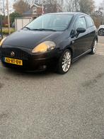 Fiat Punto 1.4 16V Turbo 3DR 2007 Zwart, Auto's, Fiat, Voorwielaandrijving, Zwart, 4 cilinders, Zwart