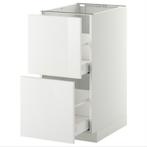 IKEA Metod Keukenkast 40cm ringhult hoogglans wit, Ophalen, Minder dan 50 cm, Gebruikt, Wit