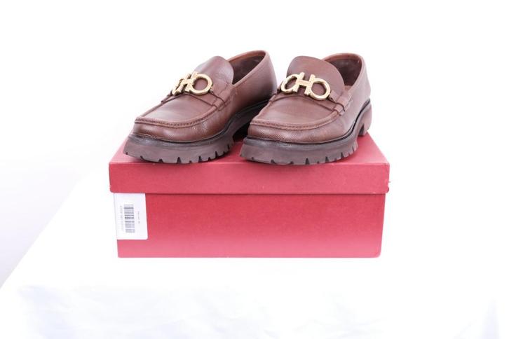 Ferragamo Florian Loafer – Bruin – Maat 44, Kleding | Heren, Schoenen, Zo goed als nieuw, Loafers, Bruin, Ophalen of Verzenden