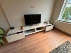 TV Dressoir - wit hoogglans, Ophalen, Overige materialen, Minder dan 50 cm, Gebruikt