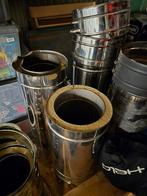 Kachelpijp / rookanaal 200mm-265mm Jeramais / Technovis, Ophalen of Verzenden, Minder dan 2 meter, 80 mm of meer