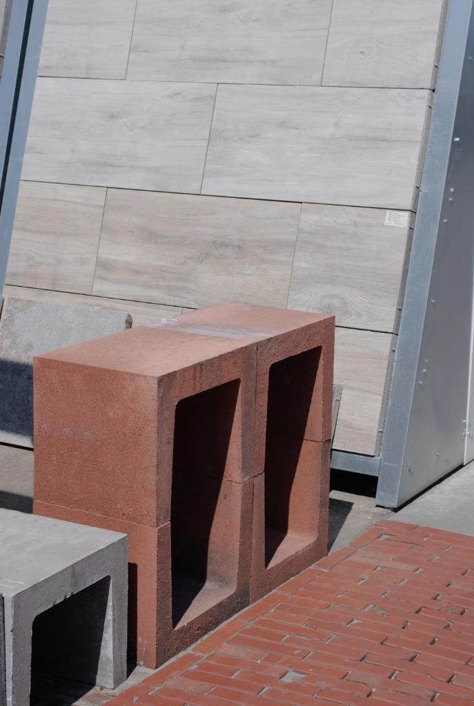 U-element 40x40x50cm - Corten - Roestbruin - zit element, Tuin en Terras, Tegels en Klinkers, Nieuw, Overige typen, Beton, Ophalen of Verzenden