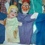 Vintage Poppenkast poppen 10 stuks - Jan Klaassen en Katrijn, Ophalen of Verzenden