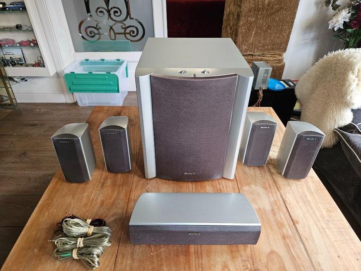Sony 5.1 Surround Speakers SS-MSP501 en SA-WMSP601 Subwoofer, Audio, Tv en Foto, Luidsprekers, Gebruikt, Complete surroundset