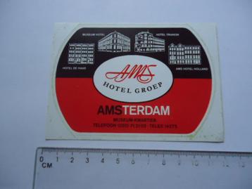 sticker oud AMS Hotel groep Museum De Has trianon holland beschikbaar voor biedingen