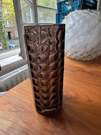 Vintage Kristallen Vaas - Bruin Design, Ophalen of Verzenden
