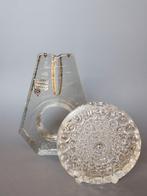 Marsberger glas kristal retro Solifleur blokvaas Ritzenhoff, Verzenden, Dame