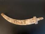 Antiek Aziatisch benen zwaard met briefopener,, Ophalen of Verzenden