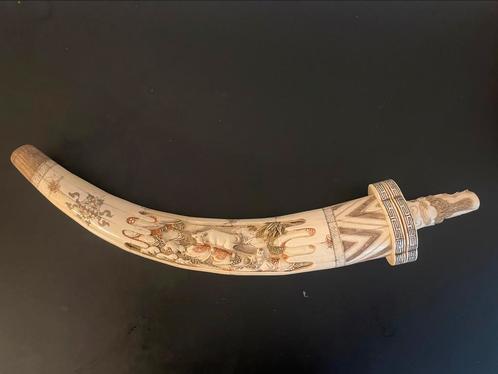 Antiek Aziatisch benen zwaard met briefopener,, Antiek en Kunst, Kunst | Niet-Westerse kunst, Ophalen of Verzenden