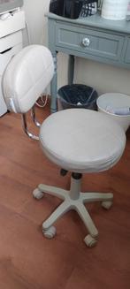 Salon kruk, Ophalen, Gebruikt, Beige, Bureaukruk