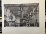 Interieur Nieuwezijdse Amsterdam Offsetdruk Kapel Nr.153-42, Ophalen of Verzenden, Zo goed als nieuw, Gebouw, Prent