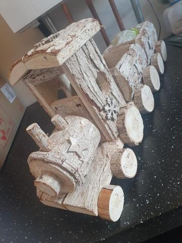 Houten Trein Kerstdecoratie beschikbaar voor biedingen