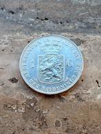 1 gulden 1908 Wilhelmina , zeer mooie kwaliteit, Postzegels en Munten, Munten | Nederland, 1 gulden, Zilver, Ophalen of Verzenden