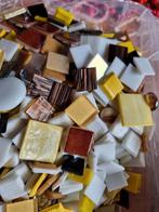 Mozaïek steentjes mix geel bruin beige wit goud 1 kilo 7.50, Hobby en Vrije tijd, Ophalen of Verzenden, Nieuw, Materiaal