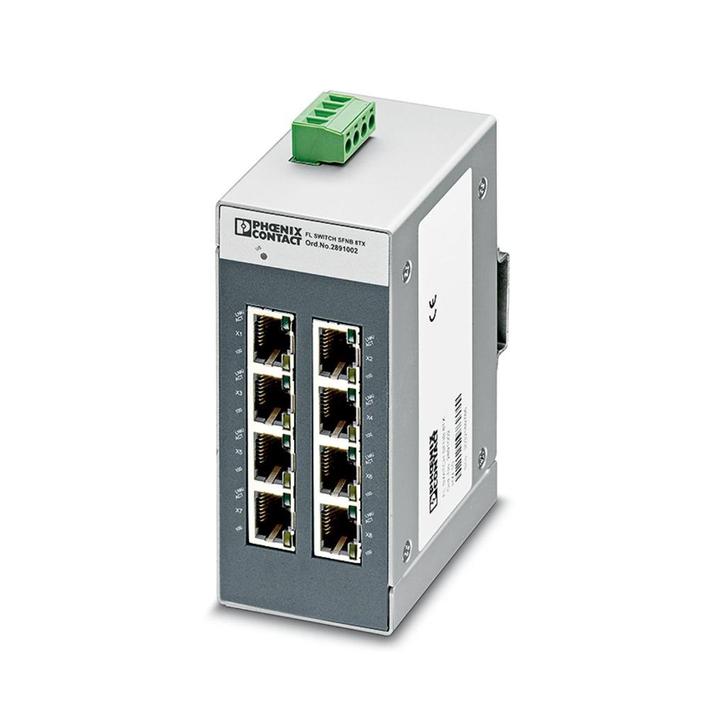 Phoenix Contact ethernet switch 8TP-RJ48 poorten netwerk, Computers en Software, Netwerk switches, Zo goed als nieuw, Ophalen of Verzenden