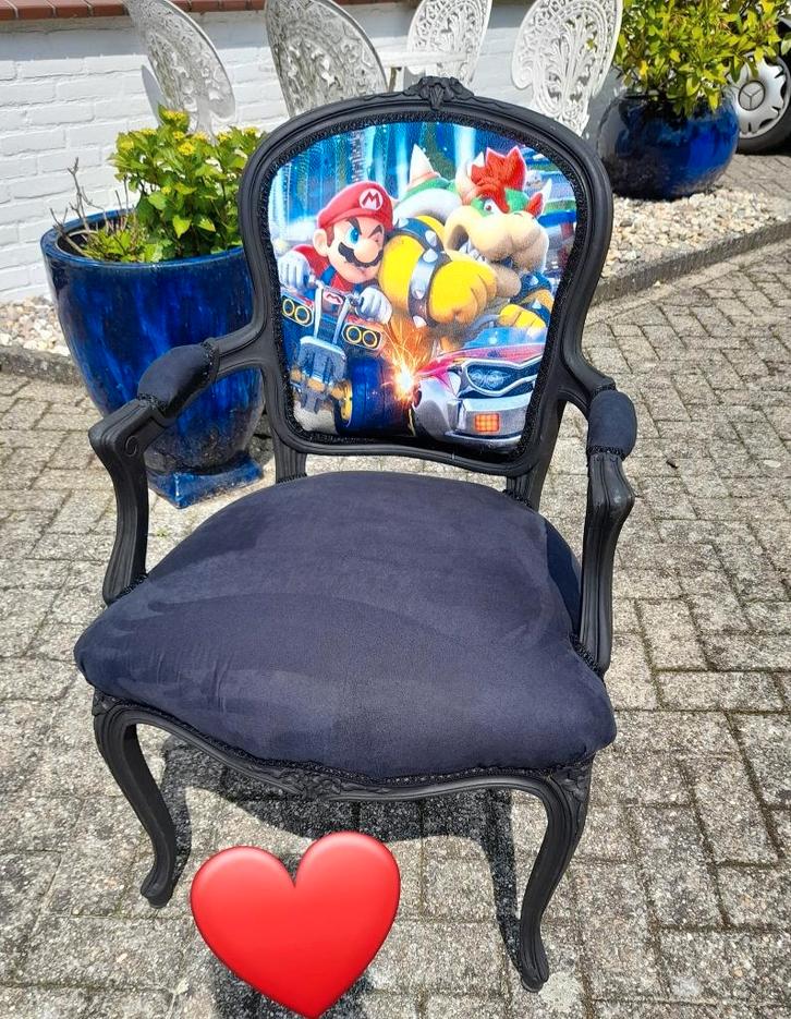 Stoere fauteuile super mario, Antiek en Kunst, Antiek | Meubels | Stoelen en Banken, Ophalen of Verzenden