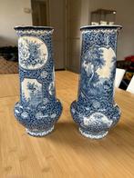 Delfts Blauw Vazen Set - Onderin Gedrukte Code 2862, Ophalen