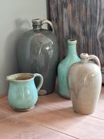 4 Kannen/Vazen/Kruiken - Verschillende Maten, Huis en Inrichting, Ophalen, Aardewerk of Porselein, Zo goed als nieuw, Minder dan 50 cm