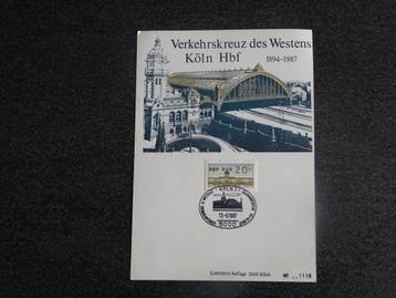 Hbf Koln Verkehrskreuz des Westens 1894-1987 beschikbaar voor biedingen