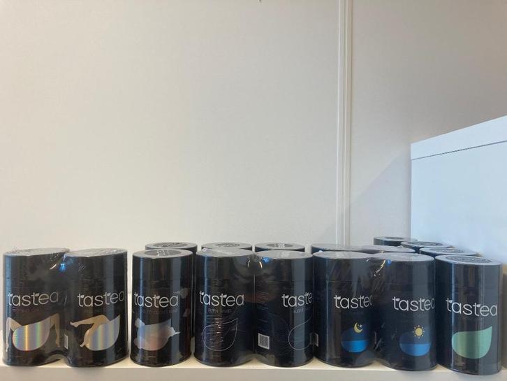 Diverse nieuwe Tastea thee + bekers, Diversen, Levensmiddelen, Ophalen of Verzenden
