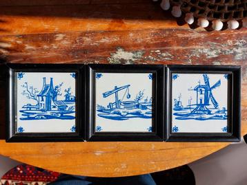 3 Oude Delftse Tegels Sphinx Maastricht beschikbaar voor biedingen