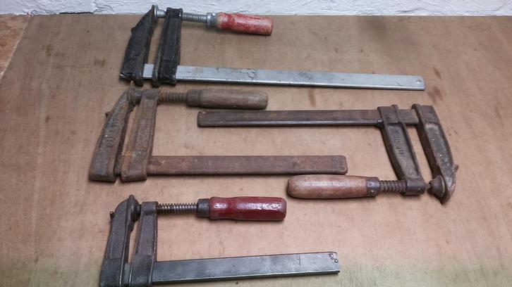 Solide lijmtangen 4x 20 25 30 40cm, Doe-het-zelf en Verbouw, Gereedschap | Handgereedschap, Gebruikt, Ophalen of Verzenden