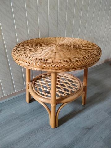 Salontafel rotan | Vintage  beschikbaar voor biedingen