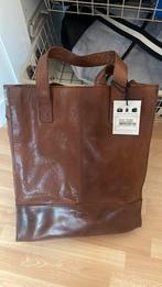 Bruin leren tas shopper, Nieuw, Shopper, Ophalen of Verzenden, Bruin