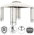 Paviljoen 3x3, partytent prieel crème GRATIS BEZORGD!, Tuin en Terras, Partytenten, Verzenden, Minder dan 4 meter, Nieuw, Paviljoen